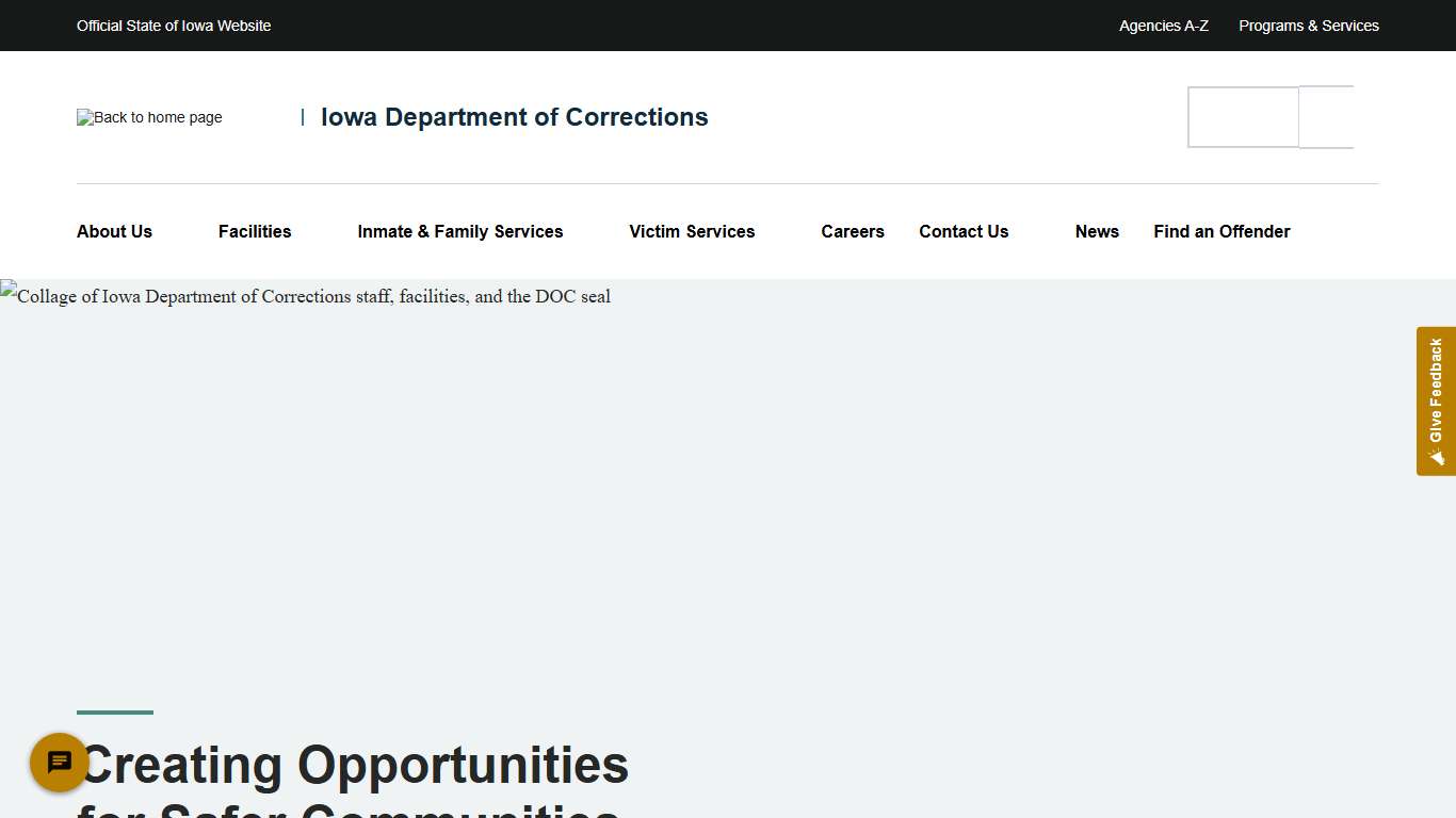 Iowa Department of Corrections Iowa Department of Corrections